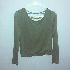 Olive green top